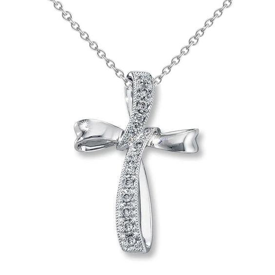 2 kt witte ronde witte diamanten halsketting hanger 14K witgoud - harrychadent.nl