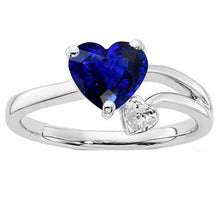 Afbeelding in Gallery-weergave laden, echte heart diamant 2.25karaat ring profielweergave
