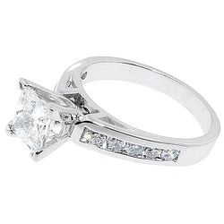 2.00 karaat Hoge Kwaliteit Echt Diamanten Prinses Verlovingsring Nieuwe Solitaire
