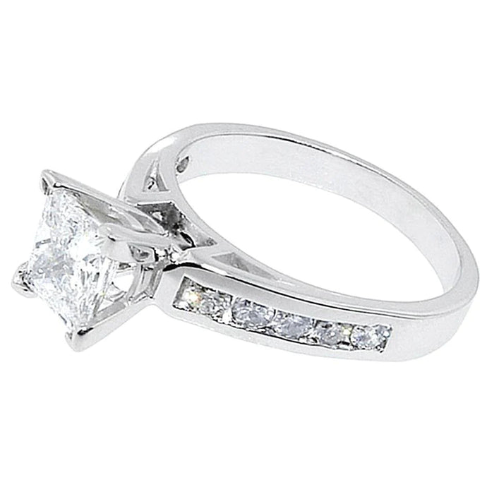 2.00 karaat Hoge Kwaliteit Echt Diamanten Prinses Verlovingsring Nieuwe Solitaire
