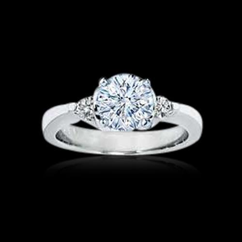 2.01 karaat Echt Diamanten 3 Stenen Verlovingsring Goud Wit