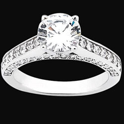 2.01 karaat Echt Diamanten Ring Met Accenten Sieraden Wit Goud