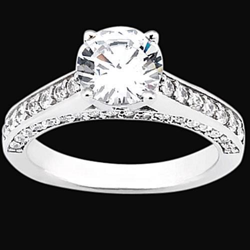 2.01 karaat Echt Diamanten Ring Met Accenten Sieraden Wit Goud