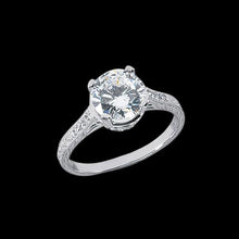 Afbeelding in Gallery-weergave laden, 2.26 karaats Echt Diamanten Vintage Stijl Trouwring Wit Goud
