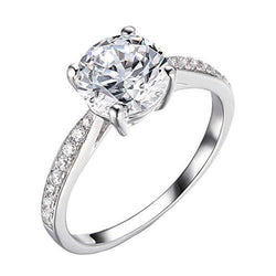 2.45 Karaat Natuurlijke uit de aarde gewonnen Diamanten Verlovingsring Dames Witgouden Sieraden Nieuw
