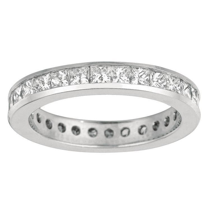 2.60 Karaat Prinses Echt Diamanten Eeuwigheid Jubileum Band Goud 14K