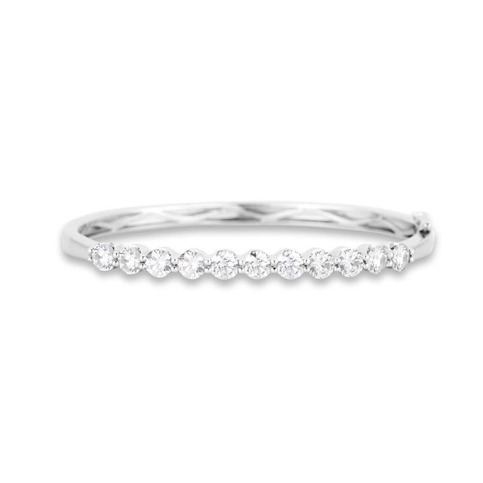 2.75 Karaats Armband Ronde Echt Diamanten 14K Witgouden Sieraden