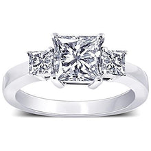 Afbeelding in Gallery-weergave laden, 2.81 karaat Drie Stenen Prinses Echt Diamanten Jubileum Ring Sieraden Nieuw - harrychadent.nl
