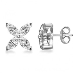 2,00 karaat Diamanten oorknopjes wit goud 14k