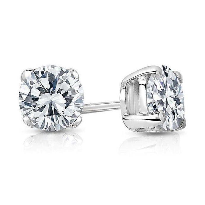 2,00 karaat diamanten oorknopjes wit goud 14K - harrychadent.nl
