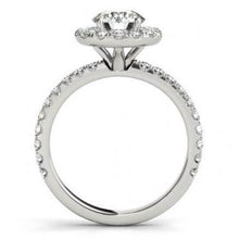 Afbeelding in Gallery-weergave laden, 2,00 karaat ronde diamanten Halo Ring massief goud 14K - harrychadent.nl
