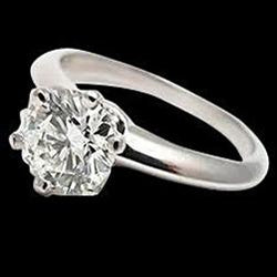 2,01 ct. Diamond Solitaire Nieuwe Gouden Ring Aangepast