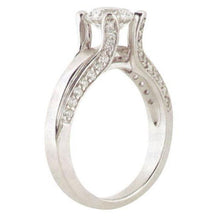 Afbeelding in Gallery-weergave laden, 2,01 karaat diamanten ring met antieke look en accenten goud nieuw
