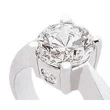 Afbeelding in Gallery-weergave laden, 2,20 karaat ronde diamanten drie stenen jubileum ring wit goud 14k - harrychadent.nl
