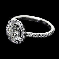 2,25 ct. Diamant Halo Setting Ring Bruiloft Sieraden Nieuw