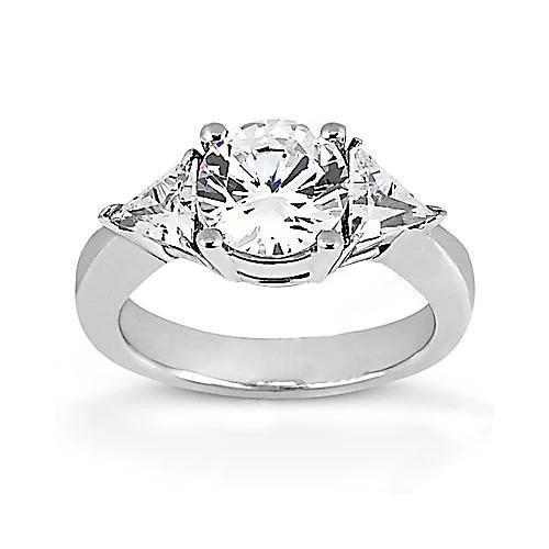 2,25 ct. Diamanten drie stenen verlovingsring wit goud - harrychadent.nl