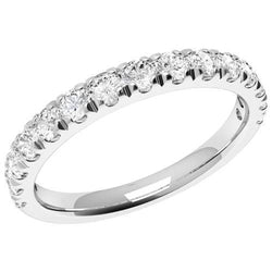2,25 karaat ronde diamanten halve eeuwigheid trouwring vrouwen sieraden