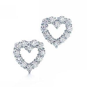 2,4 ct ronde geslepen diamanten oorknop met open hart - harrychadent.nl