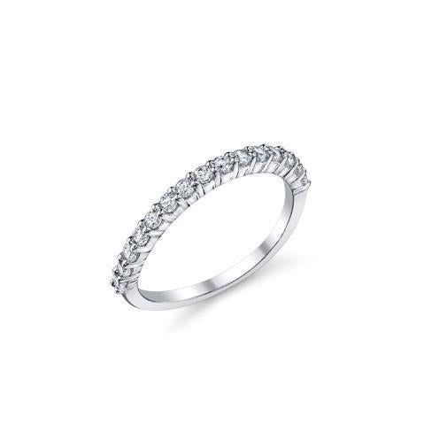 2,40 Ct Ronde snede Diamond Wedding Half Eternity Band Nieuw - harrychadent.nl