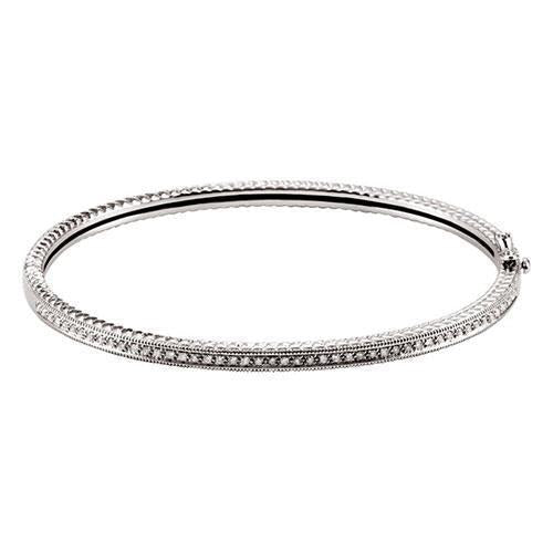2,40 ct ronde pave set diamanten armband 14k witgoud - harrychadent.nl