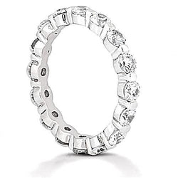 2,40 karaat ronde diamanten eeuwigheid trouwring sieraden nieuw