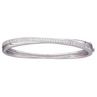 2,45 ct rond geslepen diamanten armband 14K witgoud - harrychadent.nl