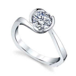 2,50 ct sprankelende briljant geslepen solitaire diamanten ring