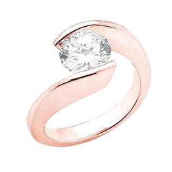 2,50 ct. diamant Solitaire Verlovingsring Rose Goud Nieuw