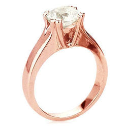 2,50 karaat diamanten solitaire ring rosé goud