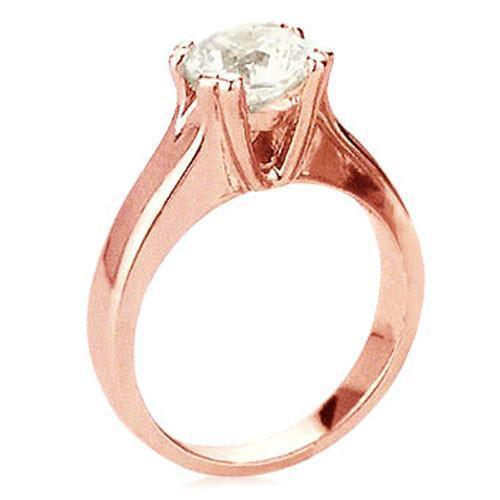 2,50 karaat diamanten solitaire ring rosé goud - harrychadent.nl