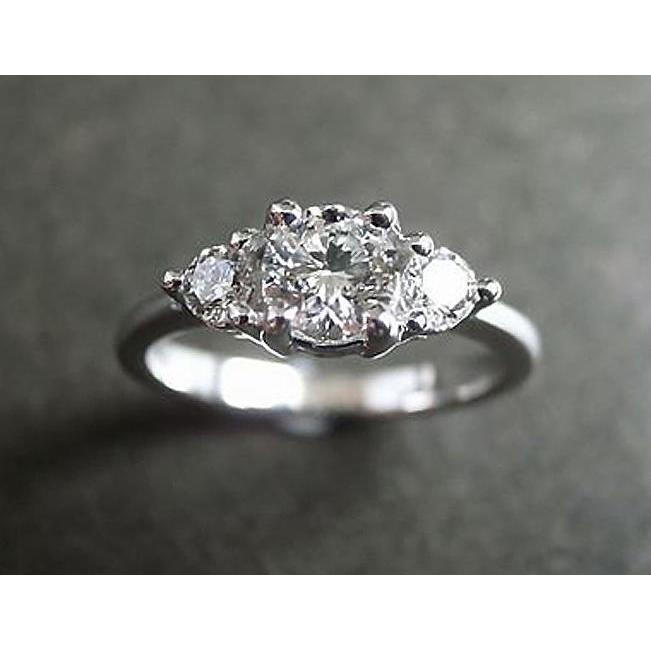2,51 ct diamanten ring met drie stenen verloving wit goud 14k