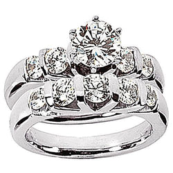 2,55 karaats verlovingsband set Hoge kwaliteit diamanten ring Nieuw