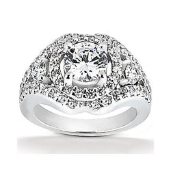 2,72 ct, Grote Diamanten ring witgouden jubileumjuwelen