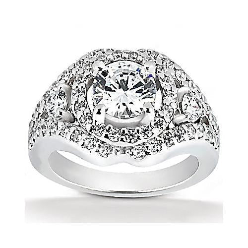 2,72 ct, Grote Diamanten ring witgouden jubileumjuwelen - harrychadent.nl