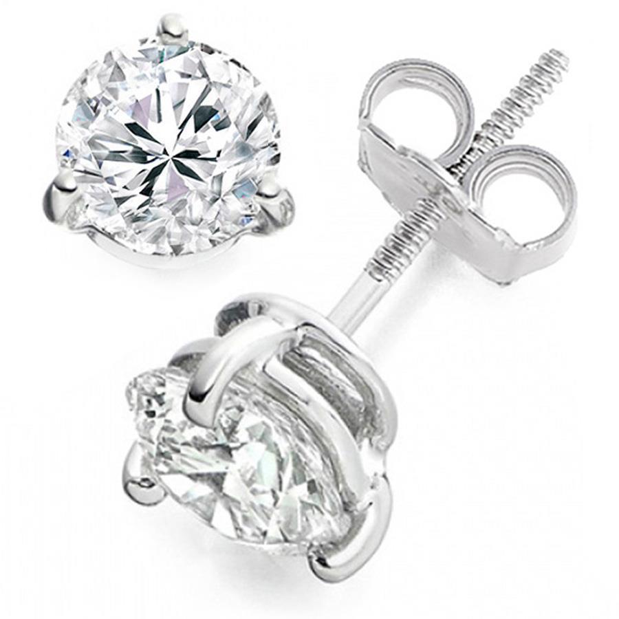 2,00 Karaat Echt Diamanten Oorknopjes 14K Witgoud