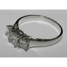Afbeelding in Gallery-weergave laden, 2.01 karaat prinses geslepen diamanten verlovingsring drie stenen sieraden - harrychadent.nl
