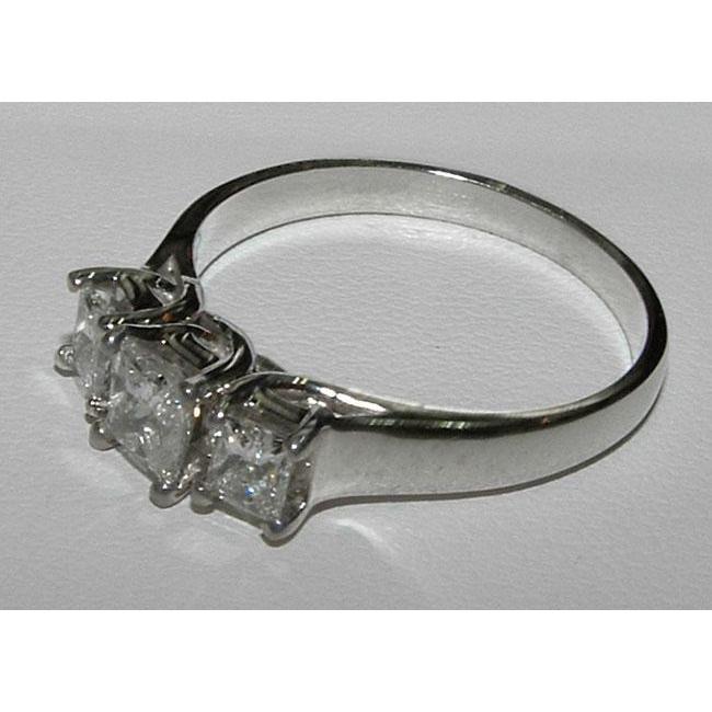 2.01 karaat prinses geslepen diamanten verlovingsring drie stenen sieraden - harrychadent.nl