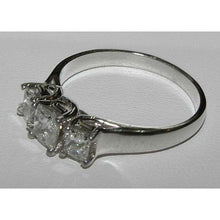 Afbeelding in Gallery-weergave laden, 2,01 Ct Prinses Geslepen Echt Diamanten Verlovingsring Drie Stenen
