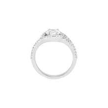 Afbeelding in Gallery-weergave laden, 2,01 Karaat Ronde Briljante Halo Echt Diamanten Trouwring Wit Goud 14K
