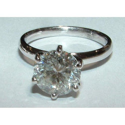 2.01 Karaat Ronde uit de aarde gewonnen Diamanten Solitaire Fancy Verlovingsring