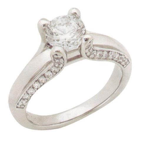 2,01 karaat Echt Diamanten Ring Met Antieke Look en Accenten Goud Nieuw