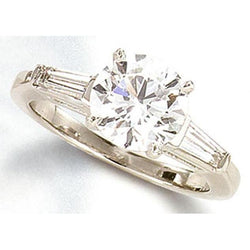 2.10 Ct diamanten verlovingsring met drie stenen witgouden sieraden