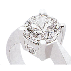2,20 Karaat Ronde Echt Diamanten Drie Stenen Jubileum Ring Wit Goud 14K