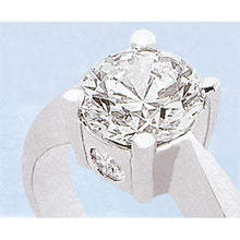 Afbeelding in Gallery-weergave laden, 2,20 Karaat Ronde Echt Diamanten Drie Stenen Jubileum Ring Wit Goud 14K
