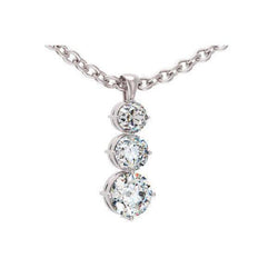 2,25 Karaat Briljant Geslepen Echt Diamanten Hanger Ketting Wit Goud 14K