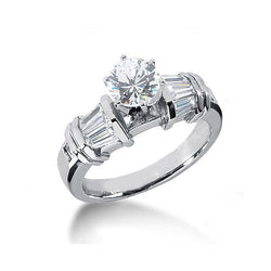 2,25 Karaat Drie Stenen Ronde & Stokbrood Echt Diamanten Verlovingsring