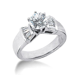 2,25 Karaat Echt Diamanten Jubileum Ring Drie Stenen Stijl Sieraden