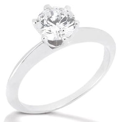 2.25 Karaat Dames uit de aarde gewonnen Diamanten Solitaire Ring Witgoud 14K