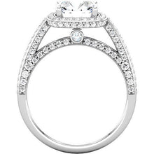 Afbeelding in Gallery-weergave laden, 2.31 karaat ronde diamanten Halo verlovingsring wit goud 14K - harrychadent.nl
