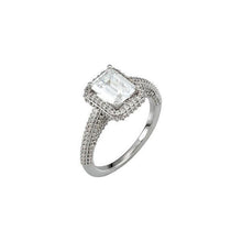 Afbeelding in Gallery-weergave laden, 2.36 karaat smaragd diamanten verlovingsring wit goud 14k - harrychadent.nl
